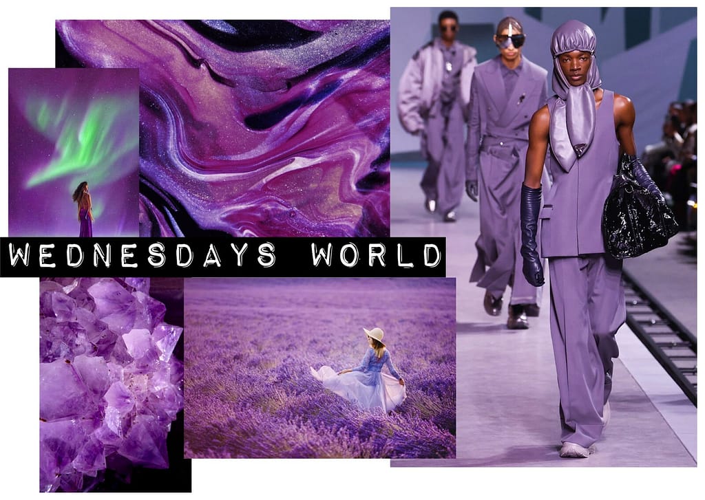 Purple Fashion Moodboard