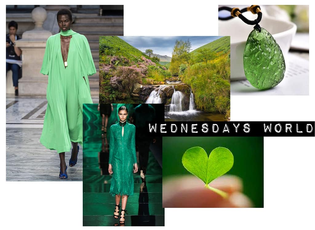 Green Fashion Mood Board