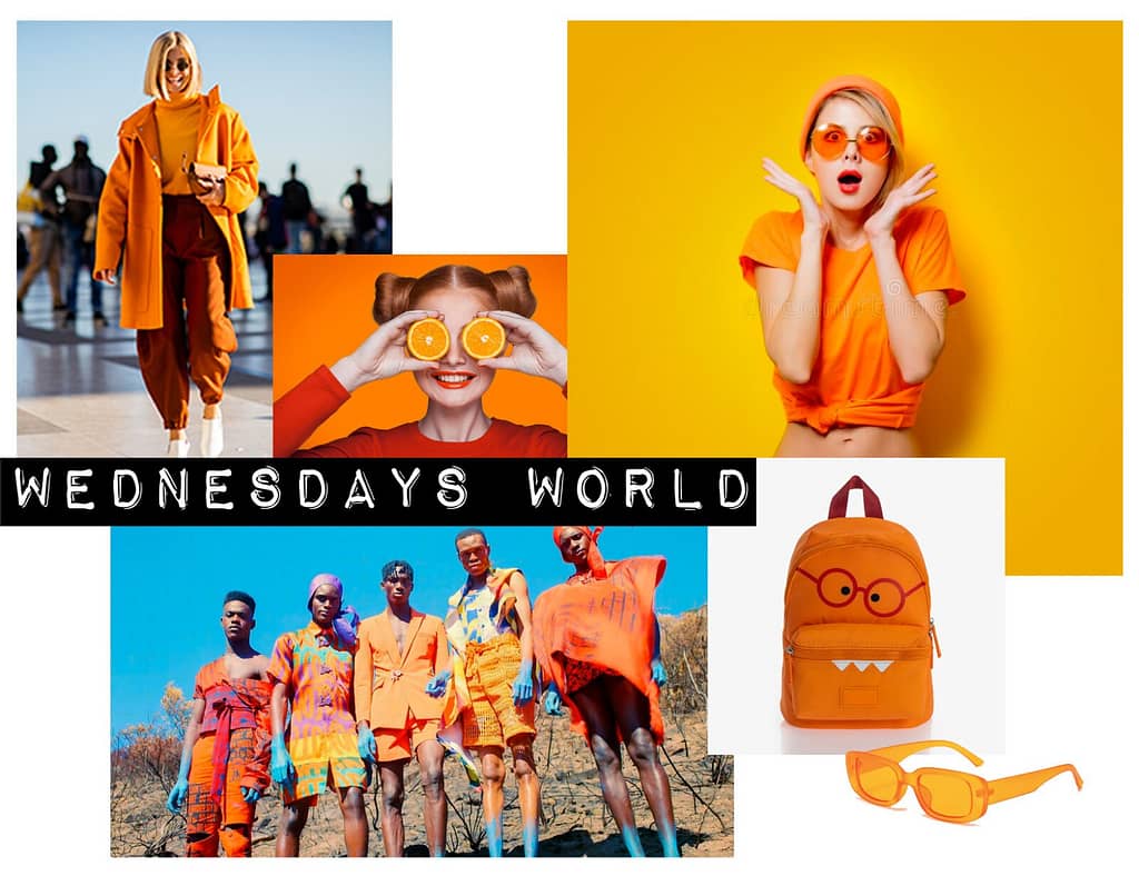 Orange Fashion Moodboard