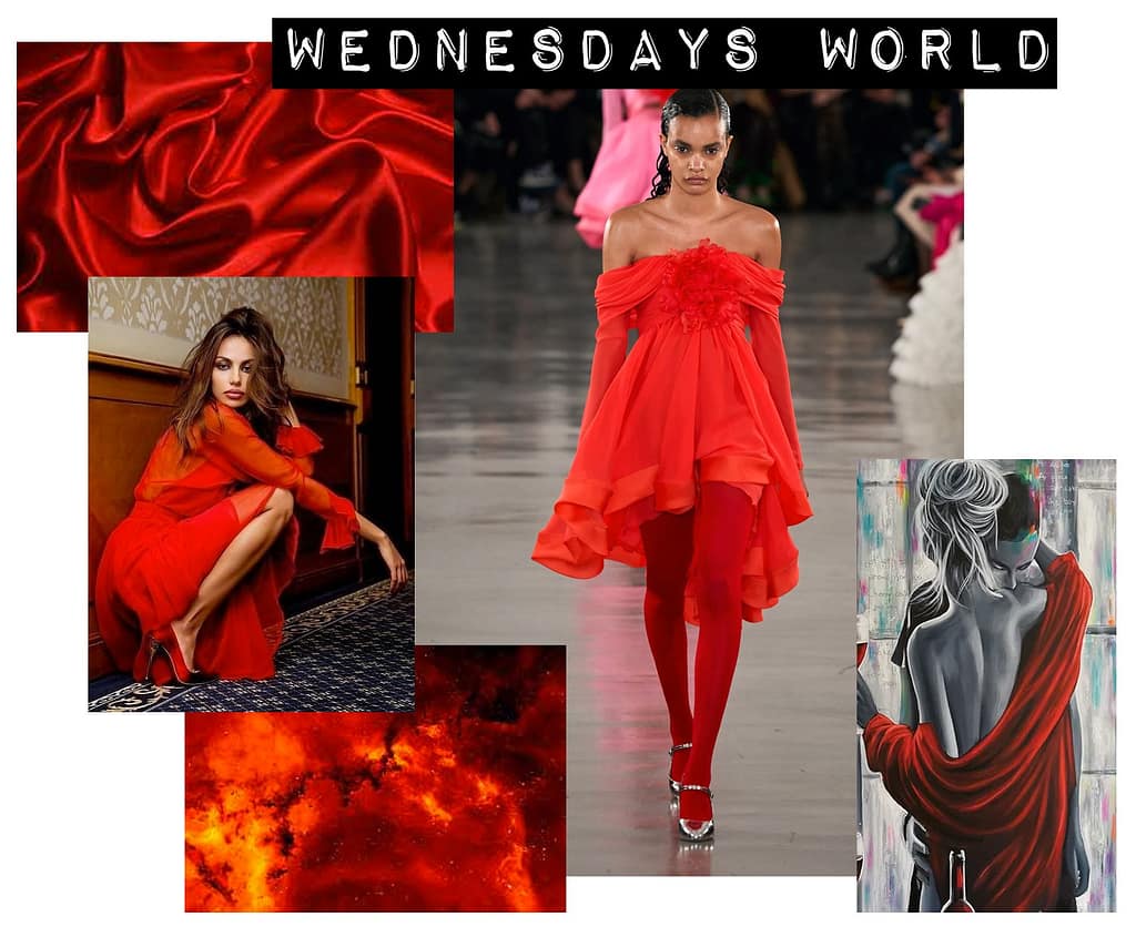 Red Fashion Moodboard