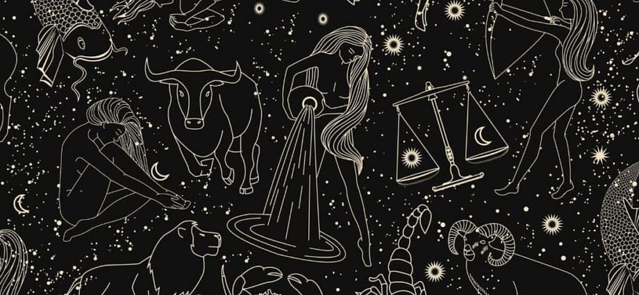 Line Drawing of Zodiac