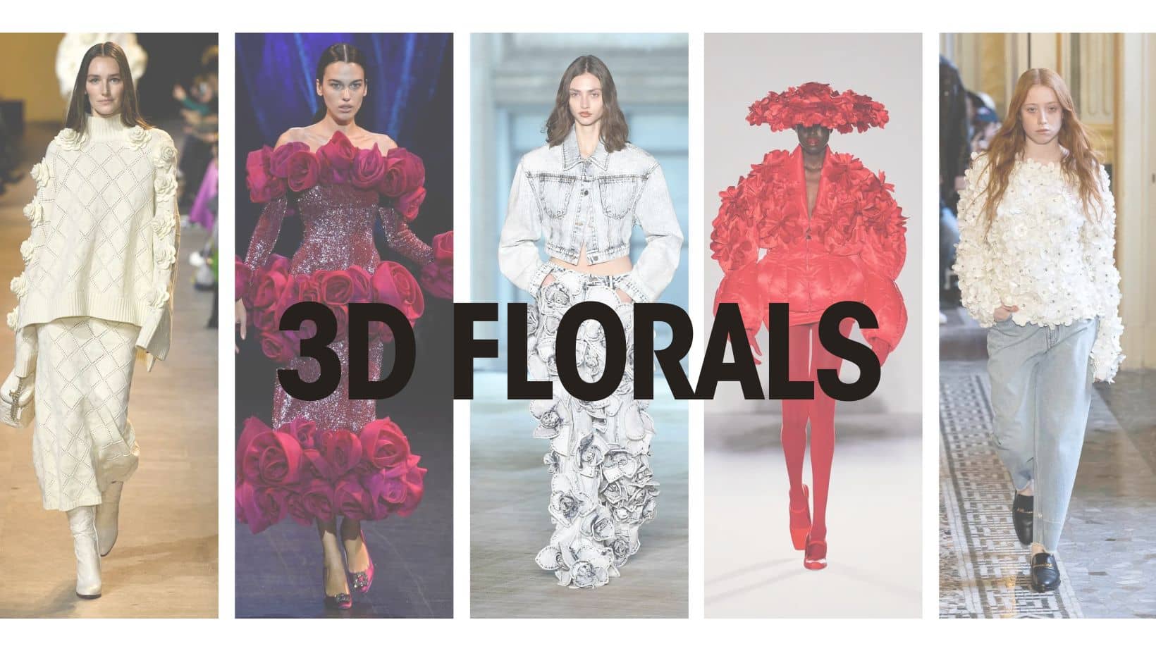 Florals are still in BUT now they are 3D Florals